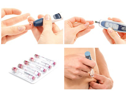 Blutzuckertest und Insulingabe Gesundheitscheck Vorsorgeuntersuchung Diagnoseklinik